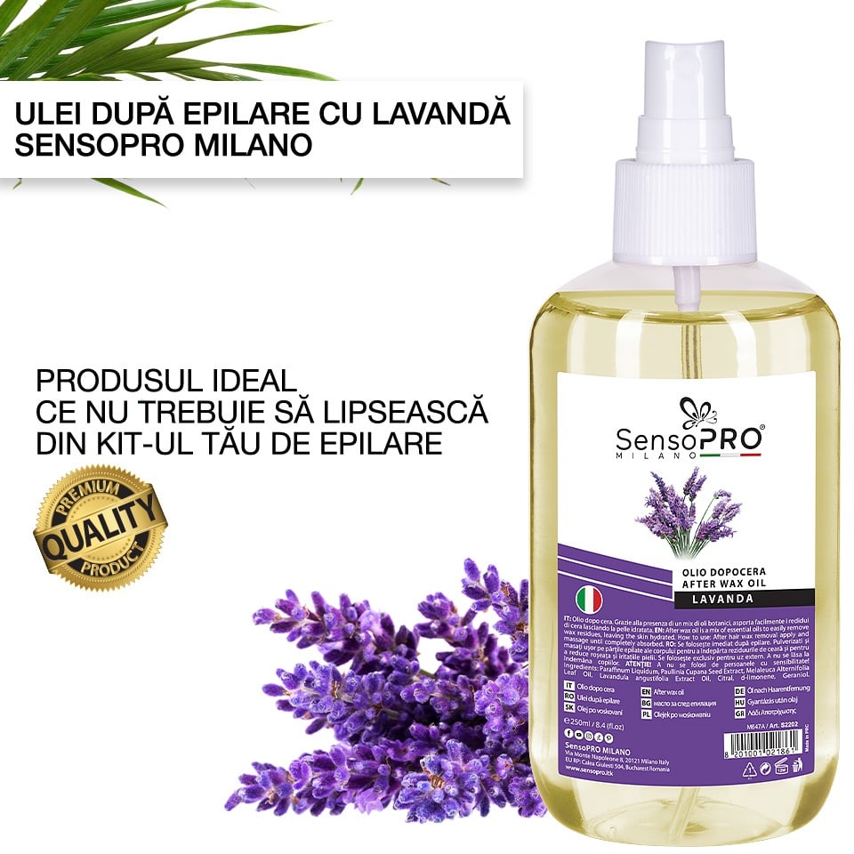 Ulei dupa Epilare cu Lavanda SensoPRO Milano - 250ml - 3 | YEO