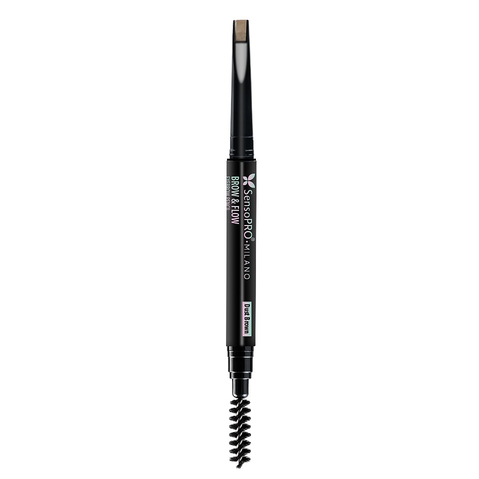 Creion de Sprancene Brow & Flow SensoPRO Milano - Dust Brown — imaginea 5