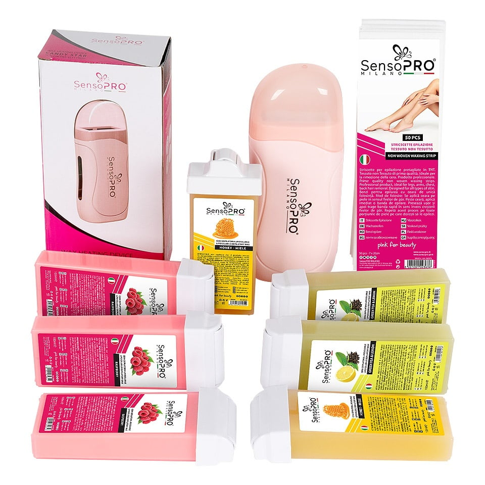 Kit Epilare Profesional SensoPRO Time to Glow + CADOU Rezerva Ceara Aplicator Ingust