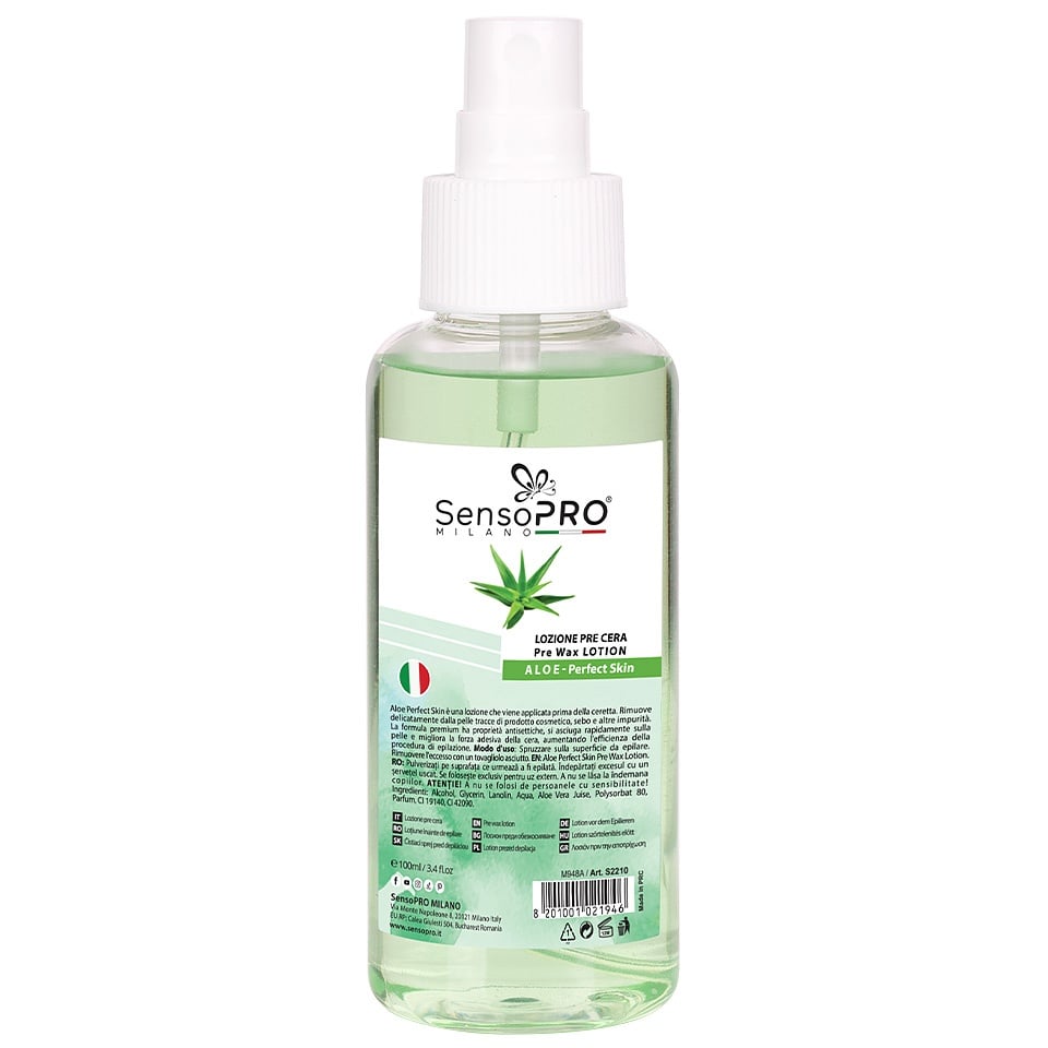 Lotiune inainte de Epilare SensoPRO Milano Aloe Vera, 100ml