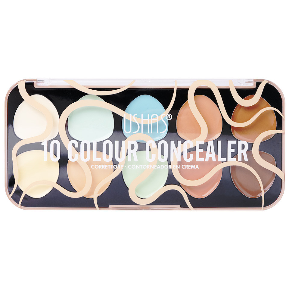 Paleta 10 culori Corector, Concealer, Contouring Ushas - 1 | YEO