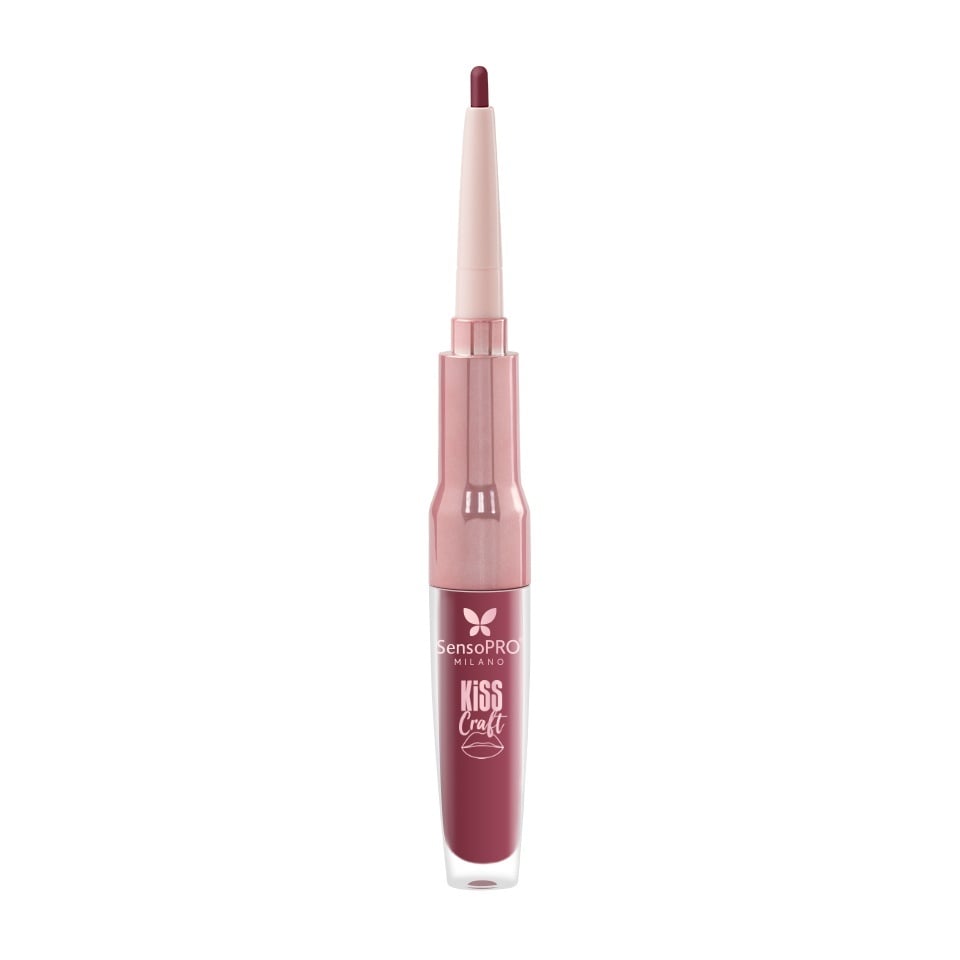 Ruj lichid si creion de buze 2in1 Kiss Craft SensoPRO Milano, Ruby - imagine 7