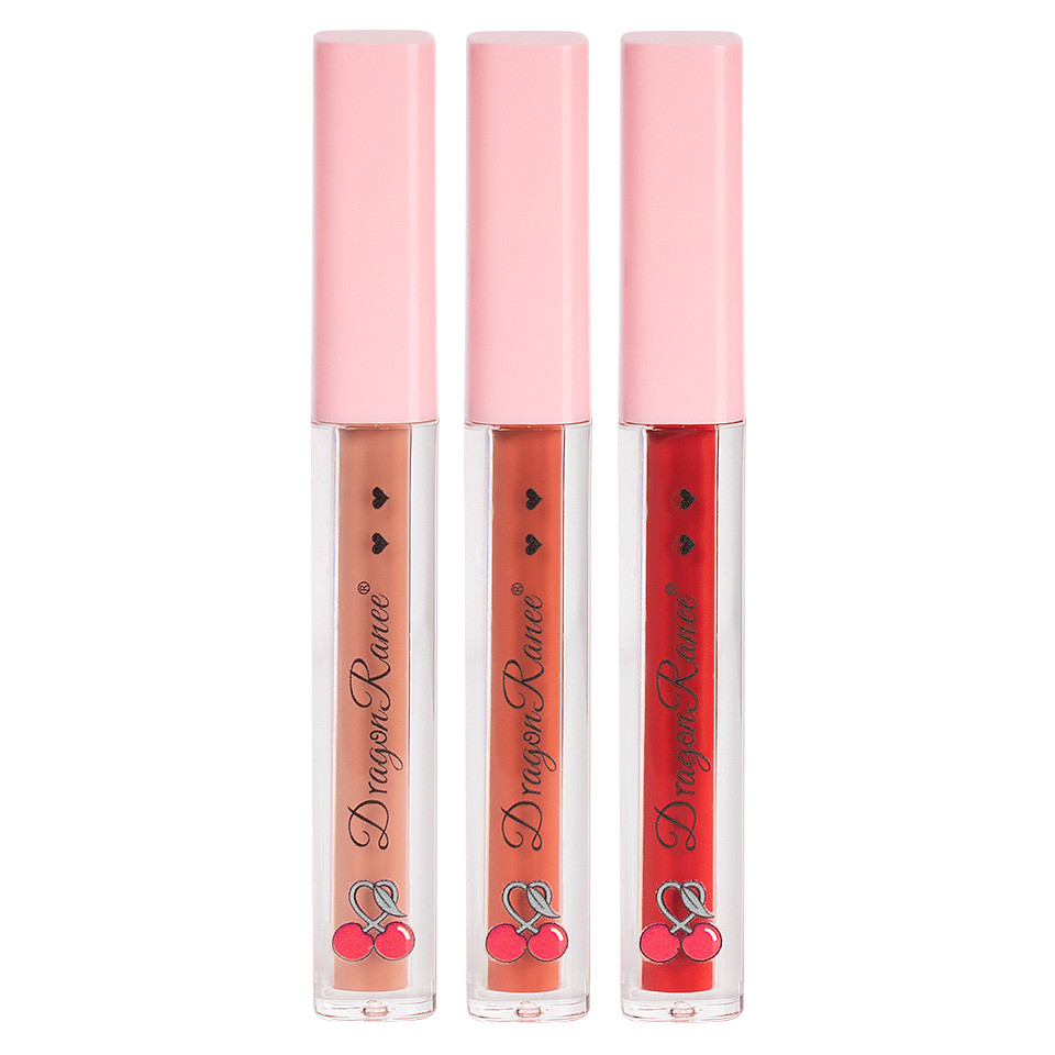 Set 3 Rujuri Lichide Mate Ranee Cherries Matte Lipstick, B