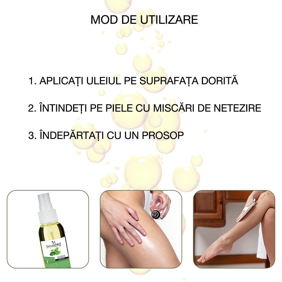 Ulei dupa Epilare cu Menta SensoPRO Milano - 100ml - 1 | YEO