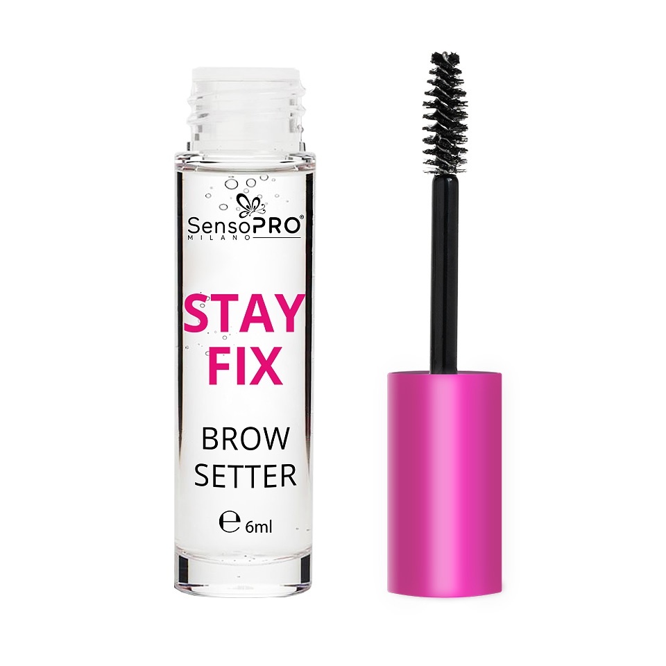 Gel fixare sprancene transparent Stay Fix, SensoPRO Milano - imagine 2