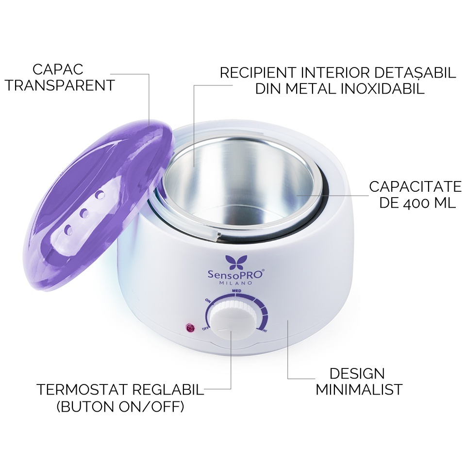 Incalzitor Ceara Epilare PRO WAX 100 - SensoPRO Milano - imagine 4