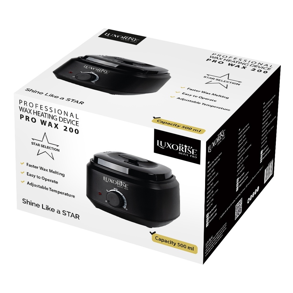 Incalzitor Ceara Epilare PRO WAX 200 - LUXORISE 500ml, Black - imagine 7