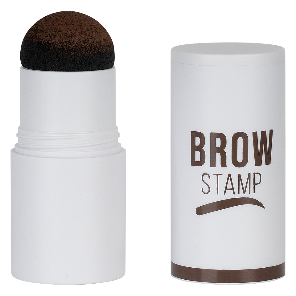 Kit Stampila Sprancene + Sabloane Kiahbeaute Brow Stamp #02 - Medium Brown