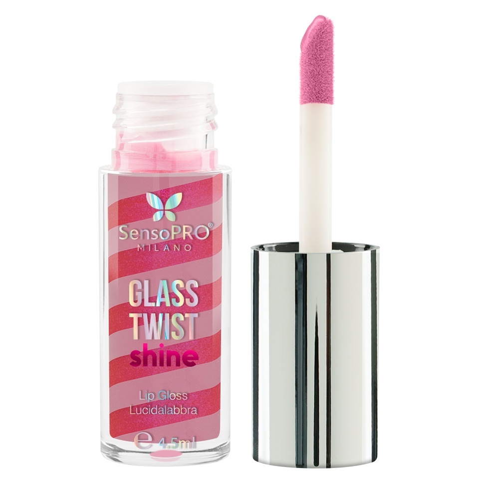 Luciu de buze Glass Twist Shine SensoPRO Milano, Pinkish - imagine 4