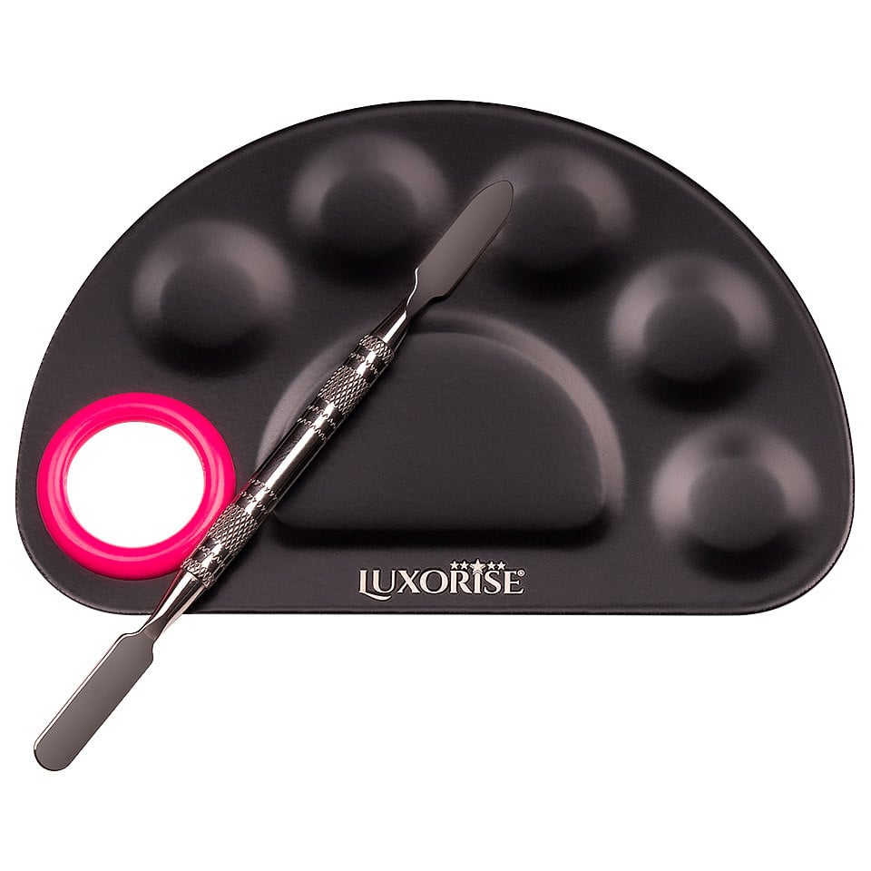 Paleta mixare machiaj cu spatula LUXORISE - 1 | YEO