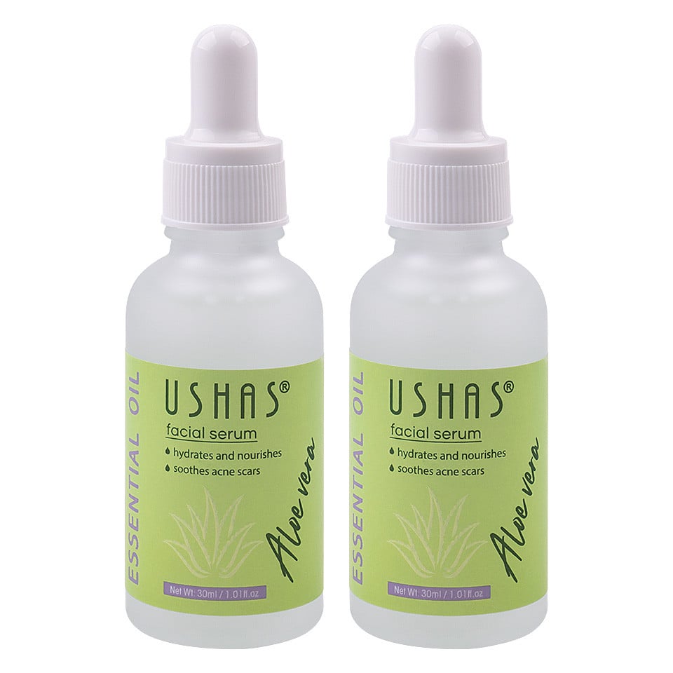 Ser Hidratant si Reparator Ushas Aloe Vera Essential Oil, set 2 buc