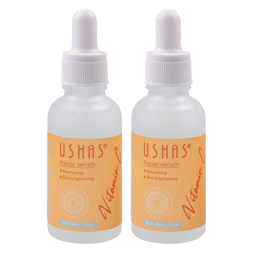 Ser Luminozitate si Revitalizare Ushas Vitamin C Essential Oil, set 2 buc