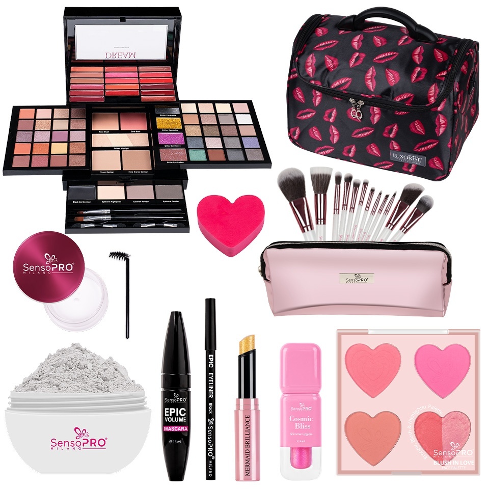 Set Machiaj Rare Beauties SensoPRO Milano + CADOURI