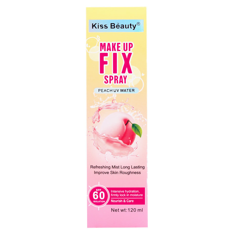 Spray Fixare Machiaj SPF 60 Aloe & Peach, Kiss Beauty 120ml - 1 | YEO