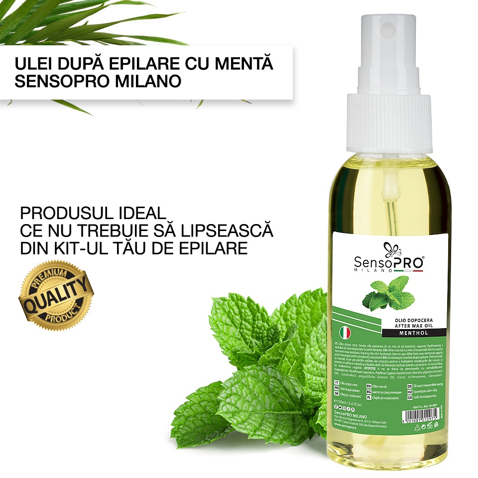 Ulei dupa Epilare cu Menta SensoPRO Milano - 100ml - 2 | YEO