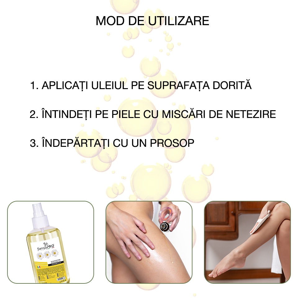 Ulei dupa Epilare cu Musetel SensoPRO Milano - 250ml - 2 | YEO