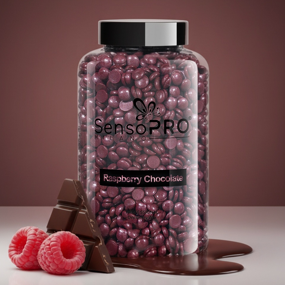 Ceara Epilat Elastica SensoPRO Milano Raspberry Chocolate, 400g - imagine 6