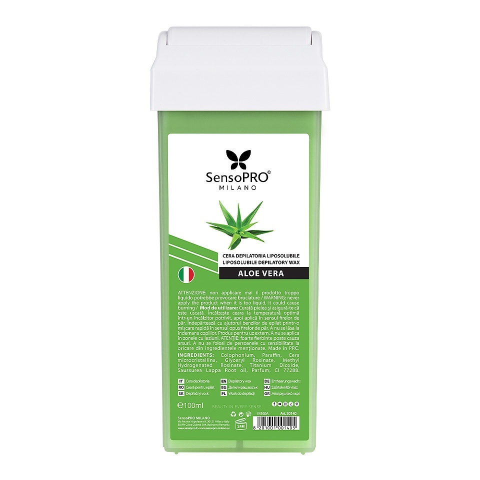 Ceara Epilat Unica Folosinta SensoPRO Milano, Rezerva Aloe Vera 100ml