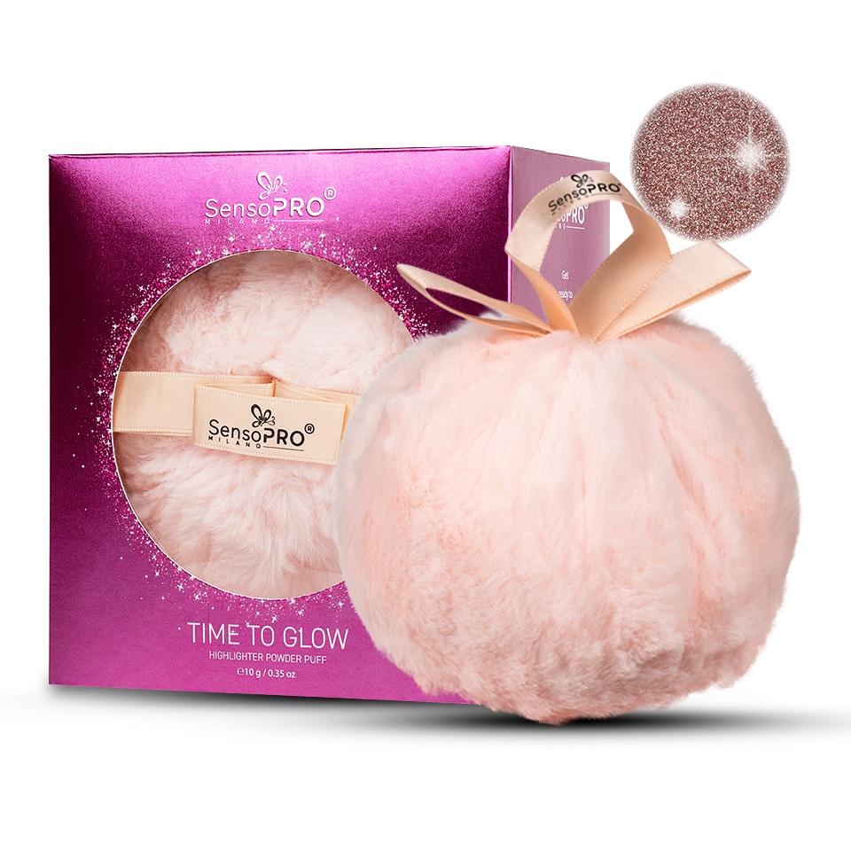 Iluminator Pudra Face & Body Time to Glow SensoPRO Milano, Rose Dust