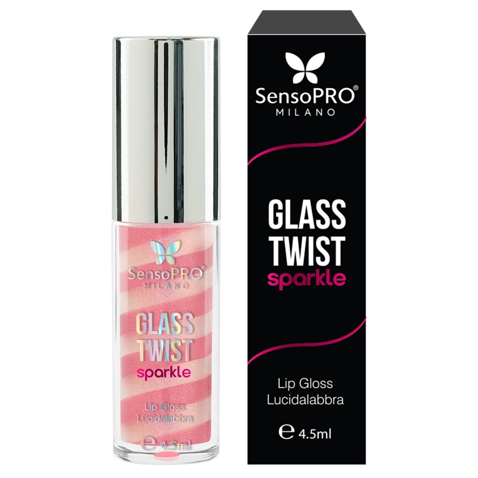 Luciu de buze Glass Twist Sparkle SensoPRO Milano, Sweetie - imagine 5