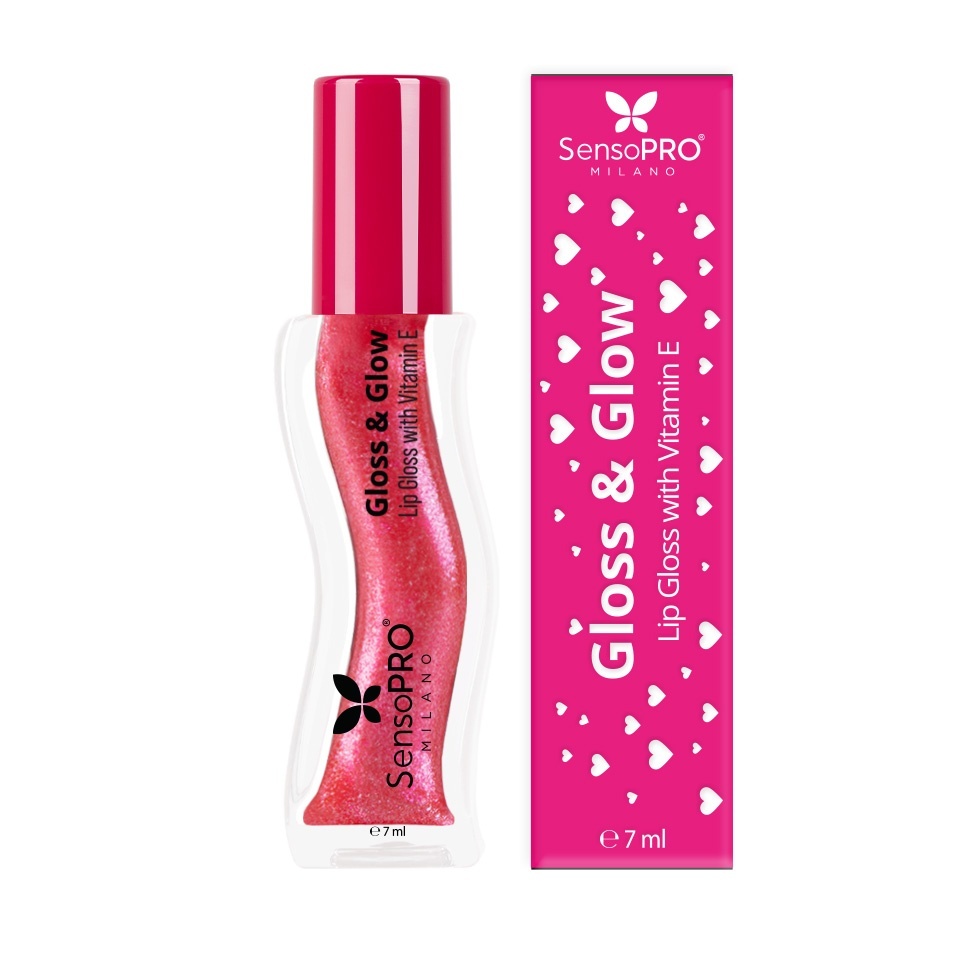 Luciu de Buze Gloss & Glow SensoPRO Milano - Cherry Shine — imaginea 5