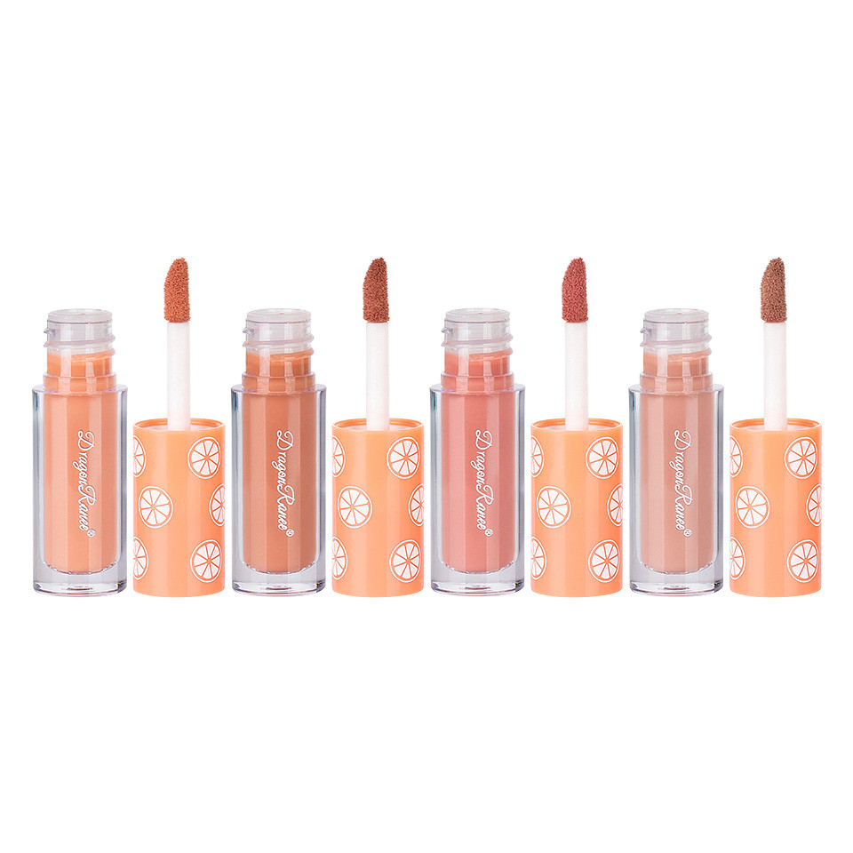 Set 4 Rujuri Lichide Mate Ranee Matte Lipstick, Orange, C - 2 | YEO