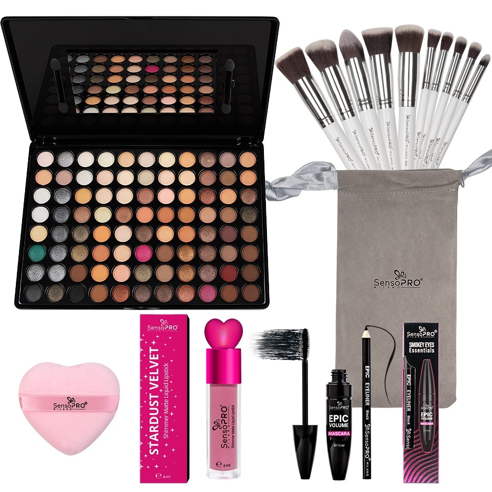 Set Machiaj Nude Elegance SensoPRO Milano + CADOURI