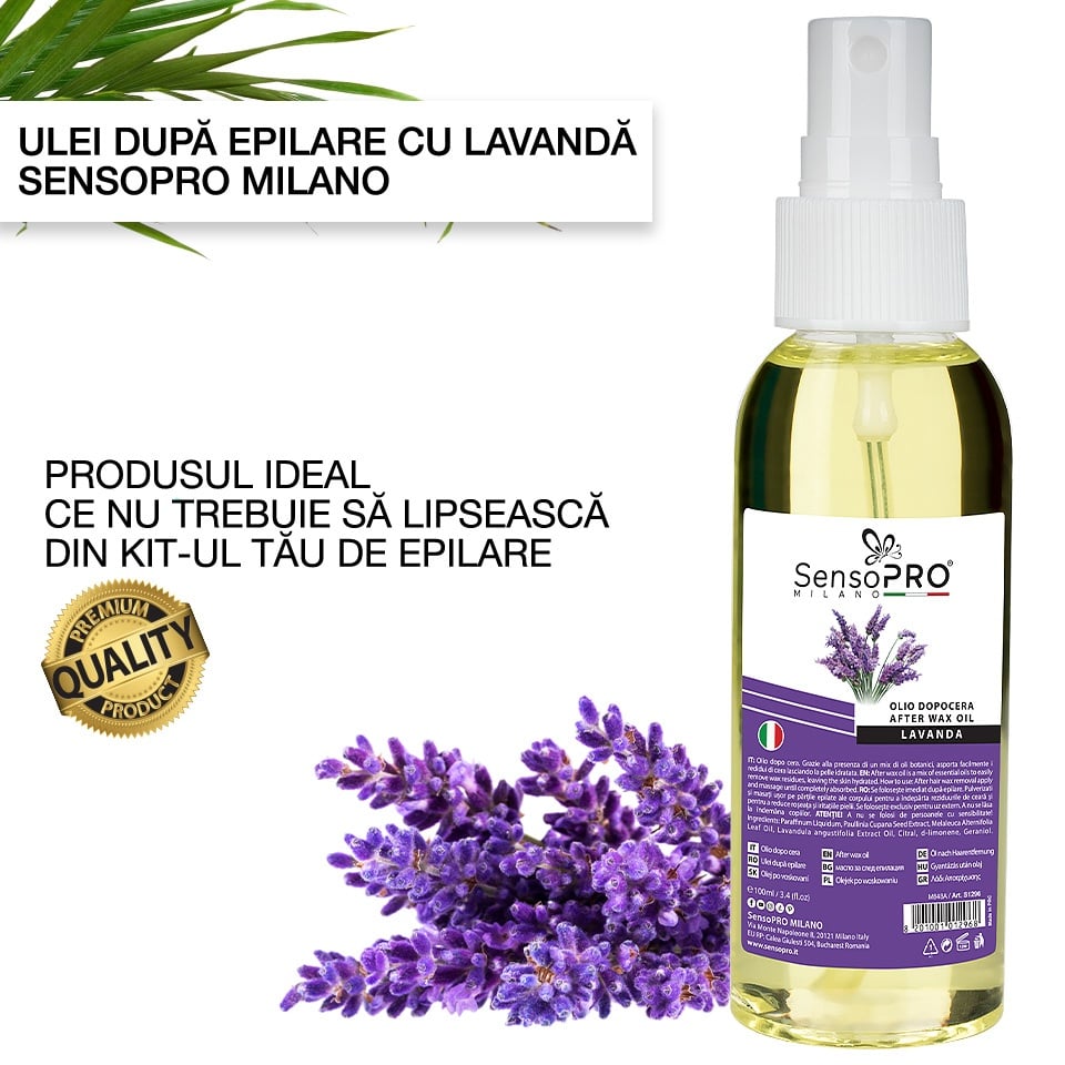 Ulei dupa Epilare cu Lavanda SensoPRO Milano - 100ml - 2 | YEO