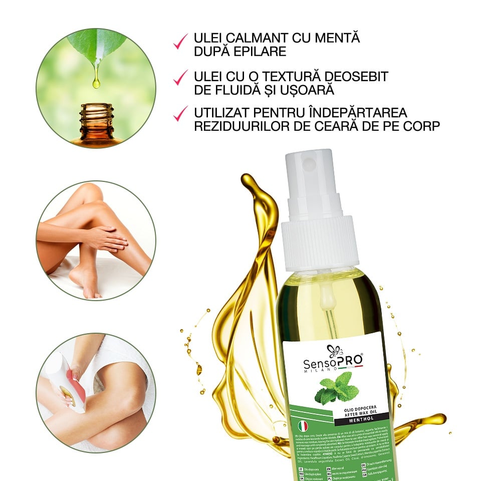 Ulei dupa Epilare cu Menta SensoPRO Milano - 100ml - 3 | YEO