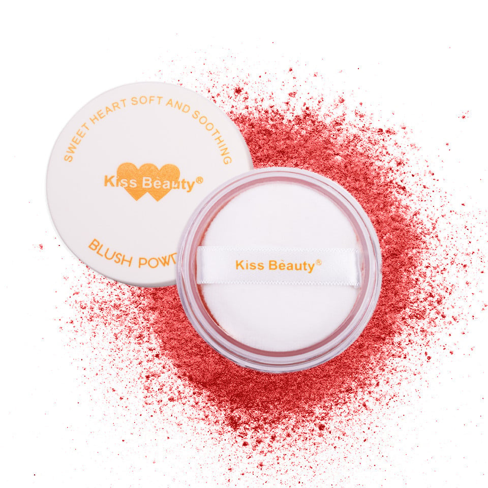 Blush Pudra cu Aplicator Kiss Beauty 02