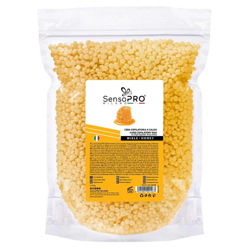 Ceara Epilat Elastica Granule SensoPRO Milano cu Miere de Albine, 500g