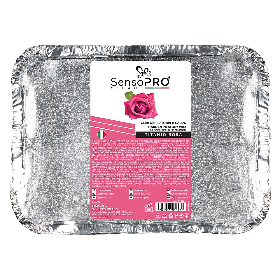 Ceara Epilat Traditionala SensoPRO Milano Titanio Rosa, 500g