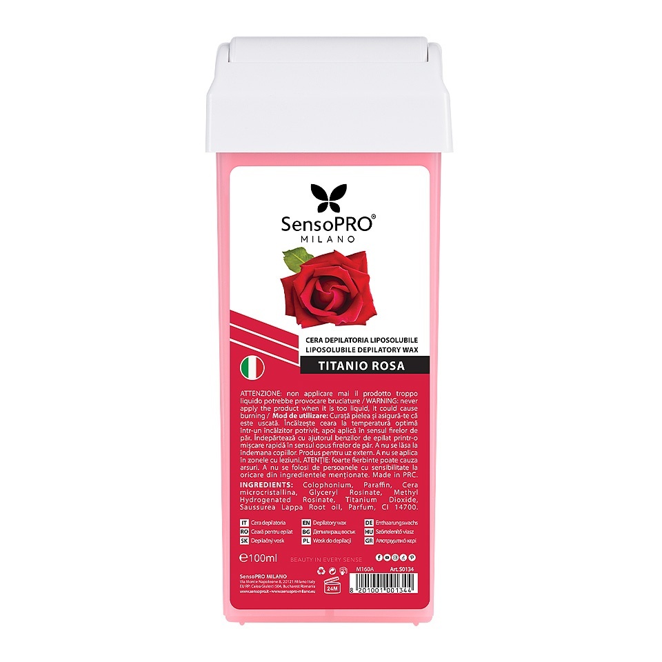 Ceara Epilat Unica Folosinta SensoPRO Milano, Rezerva Titanio Rosa 100ml