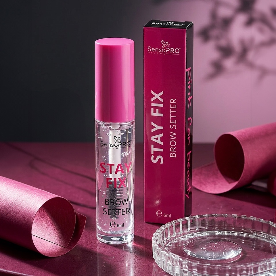 Gel fixare sprancene transparent Stay Fix, SensoPRO Milano - imagine 3