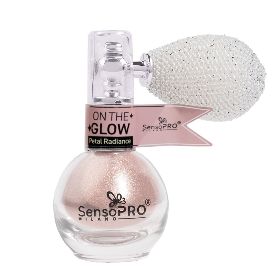 Iluminator Pudra cu Pompita On the Glow SensoPRO Milano, Petal Radiance