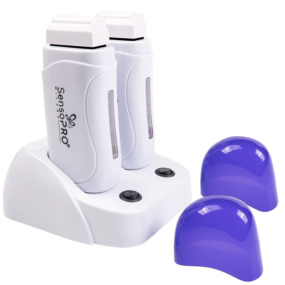 Incalzitor Ceara Epilare Dublu cu Suport Double Blue Star - SensoPRO Milano - imagine 2