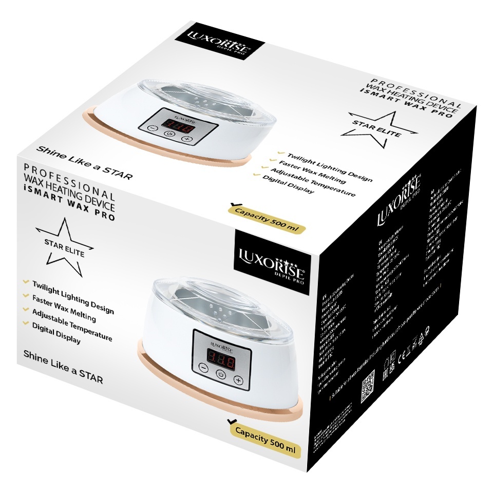 Incalzitor Ceara Epilare iSMART WAX PRO - LUXORISE 500ml, Silver - imagine 8