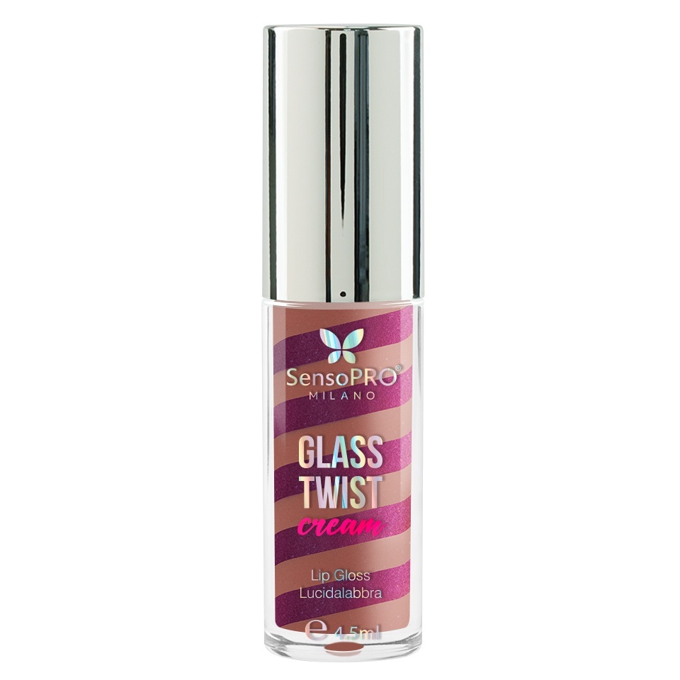 Luciu de buze Glass Twist Cream SensoPRO Milano, Dusty Rose - imagine 3