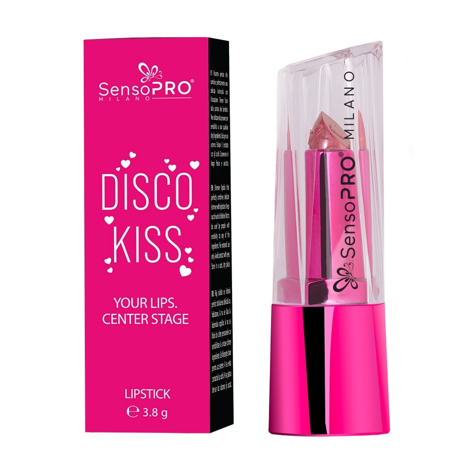 Ruj cu Sclipici Disco Kiss SensoPRO Milano - Electric Cherry - 3 | YEO