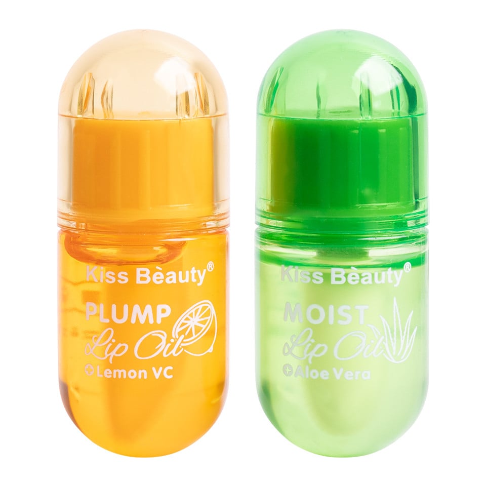 Set 2 in 1 Plump & Moist Lip Oil Kiss Beauty - 2 | YEO