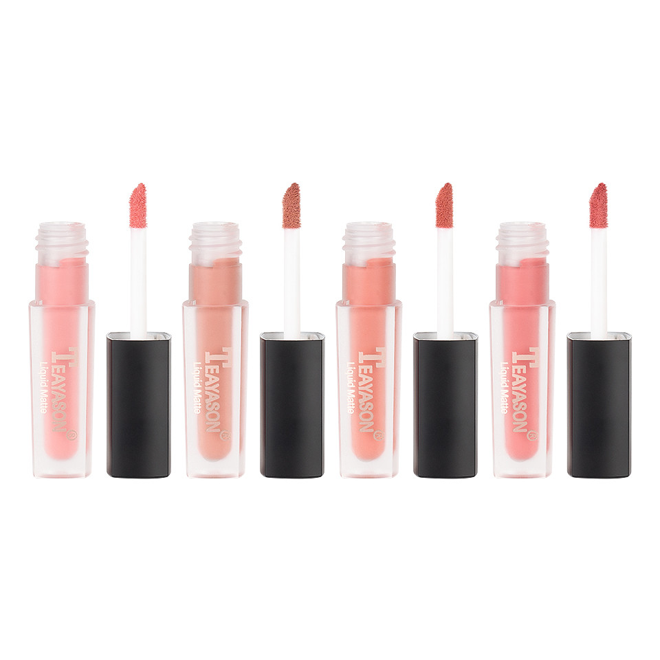 Set 4 Rujuri Lichide Mate Teayason Liquid Matte, Baby Got Peach - 1 | YEO