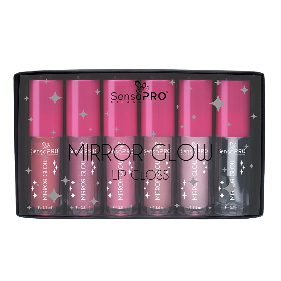 Set 6 Luciu de Buze SensoPRO Milano - MIRROR GLOW BABE - 1 | YEO