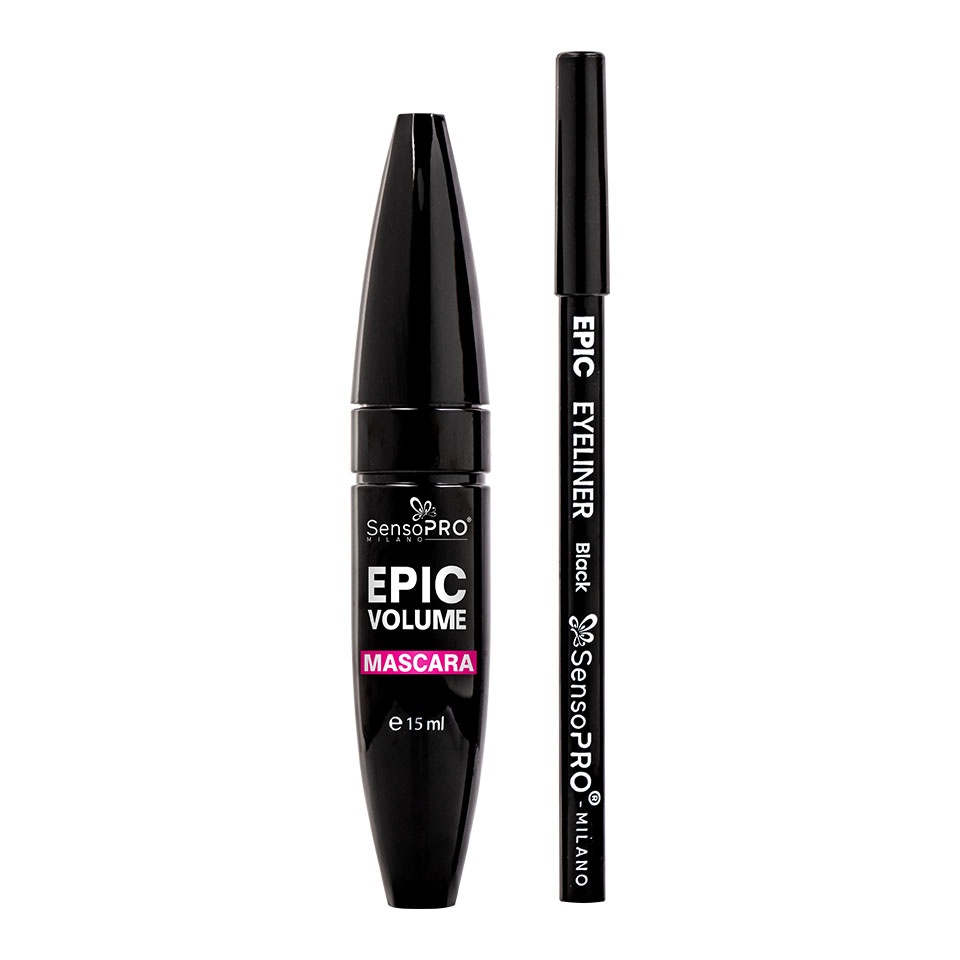 Set Creion Ochi & Mascara SensoPRO Milano Epic Volume - Smokey Eyes Essentials - 1 | YEO