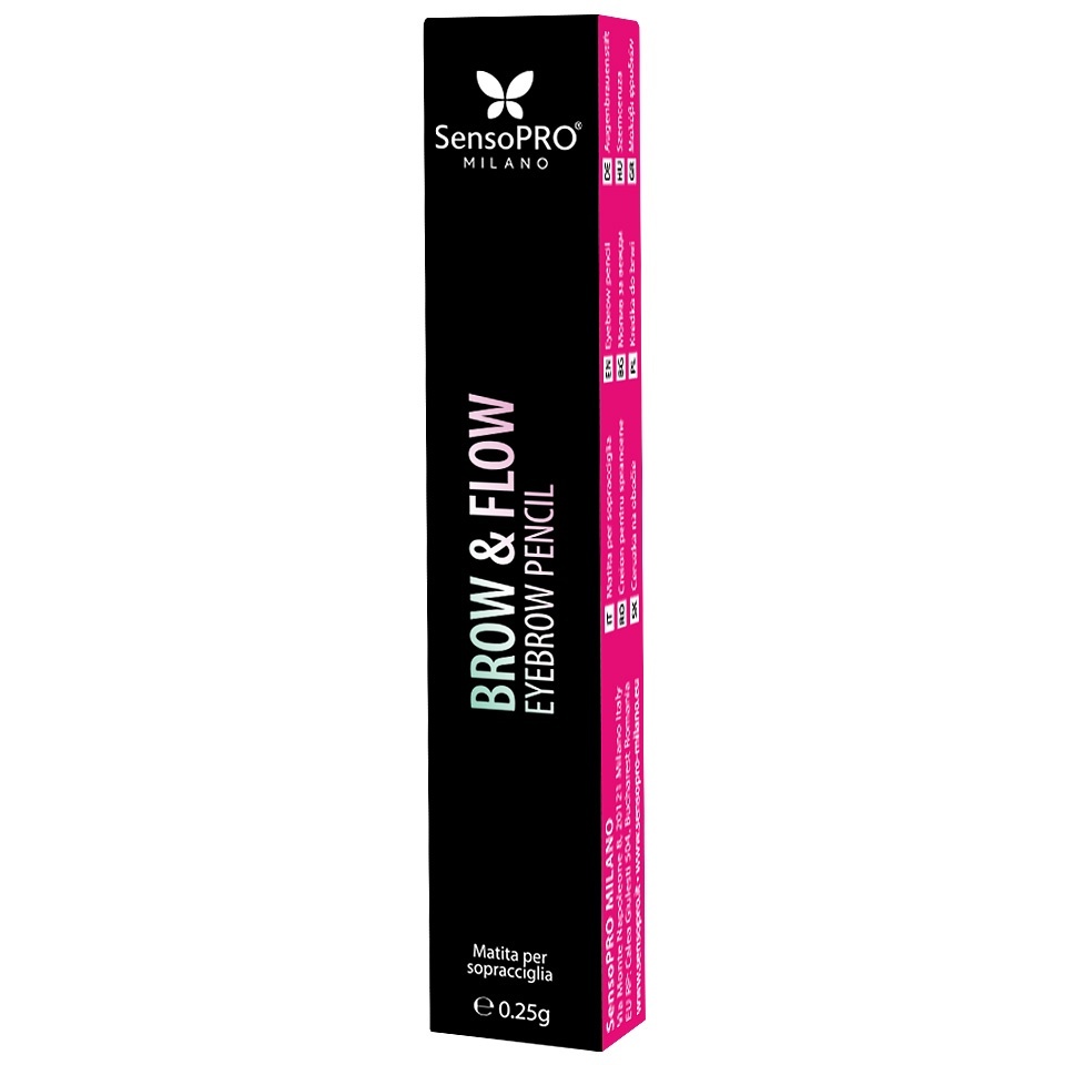 Creion de Sprancene Brow & Flow SensoPRO Milano - Dust Brown — imaginea 3
