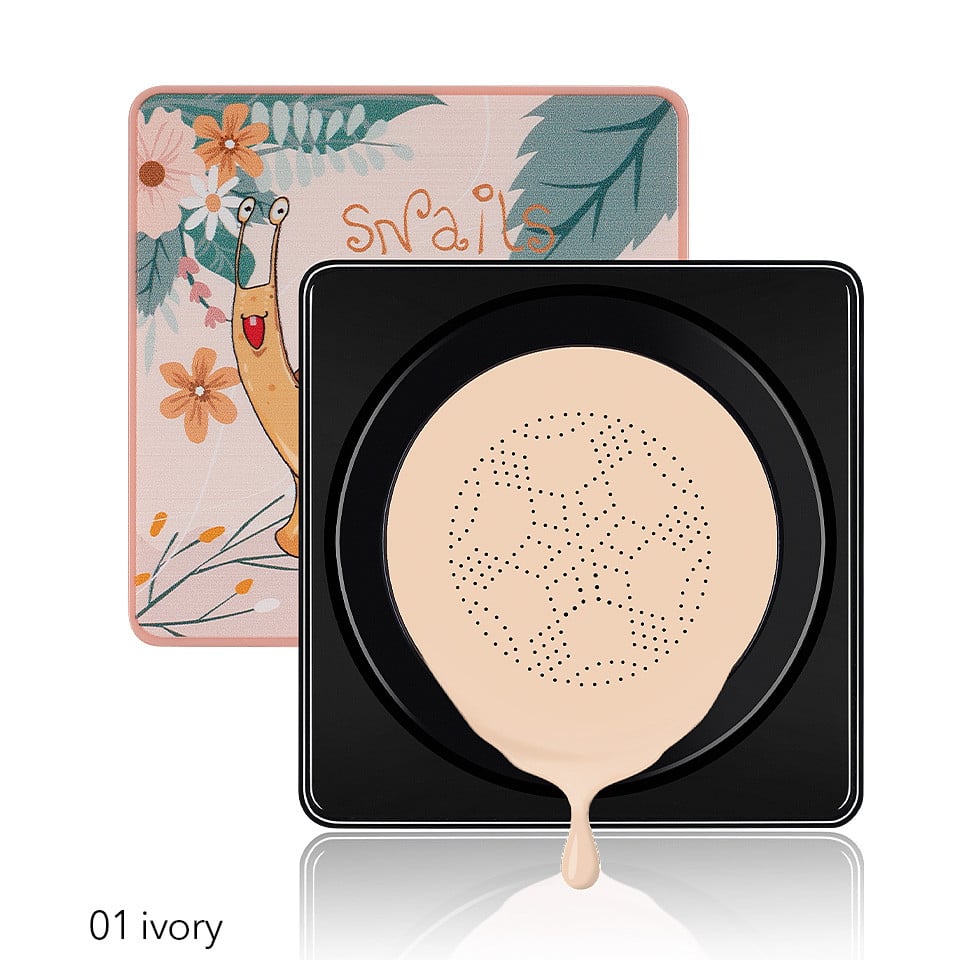 Fond de Ten BB Cream Air Cushion Angeala Snails Collagen, #01 Ivory - 1 | YEO