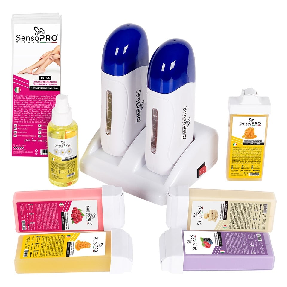 Kit Epilare Profesional SensoPRO Glowy Skin + CADOU Rezerva Ceara Aplicator Ingust