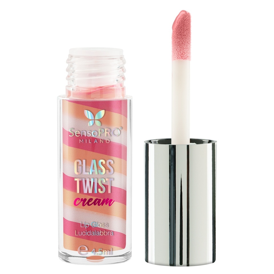 Luciu de buze Glass Twist Cream SensoPRO Milano, Shortcake - imagine 3
