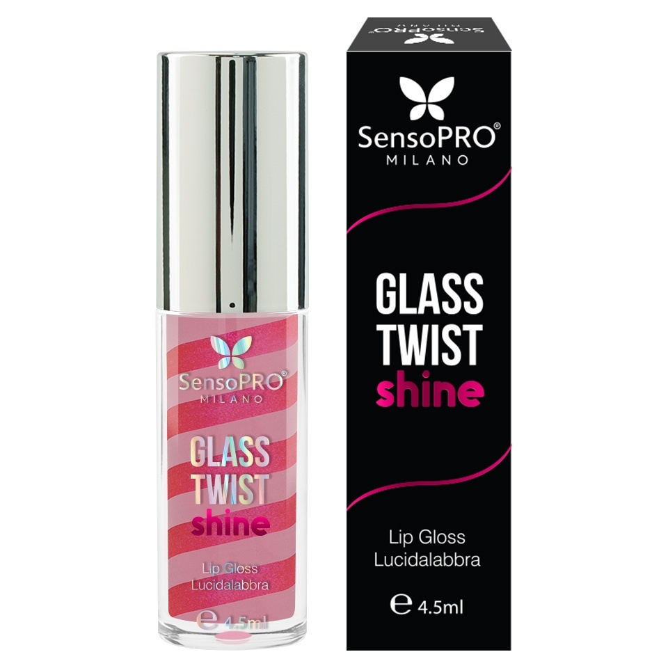 Luciu de buze Glass Twist Shine SensoPRO Milano, Pinkish - imagine 5