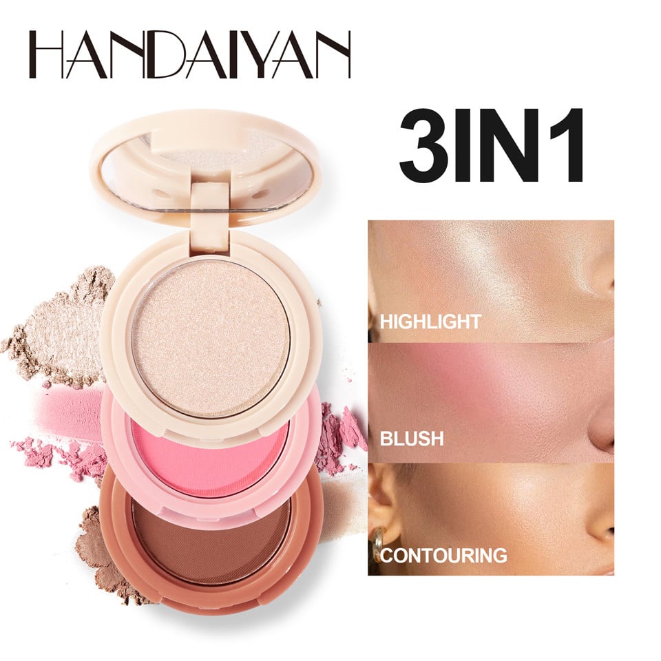 Set 3 in 1 Handaiyan Highlight & Blush & Contouring #01 - 2 | YEO