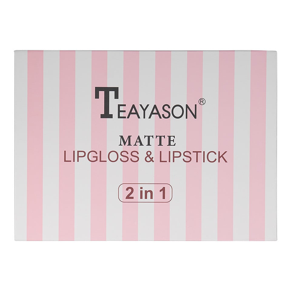 Set 6 Rujuri Mate & Lip Gloss Mat 2 in 1 Teayason Matte - 2 | YEO